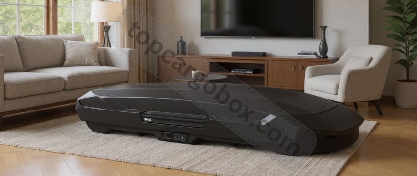 locate the Thule Motion 3 XL low on the ground in a beautiful living room