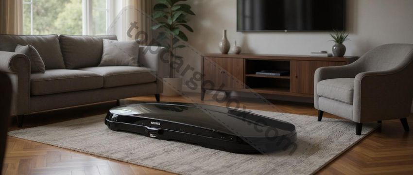 put Yakima GrandTour lo on the ground in a living room
