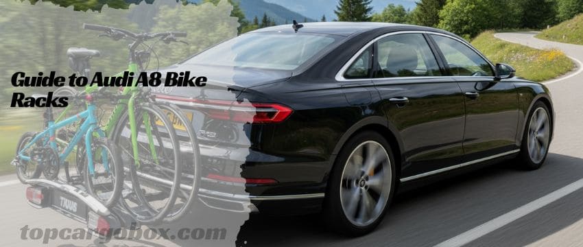 A person easily folding down the arms of the Thule Gateway Pro rack after a bike ride, demonstrating its tool-free, compact storage feature.