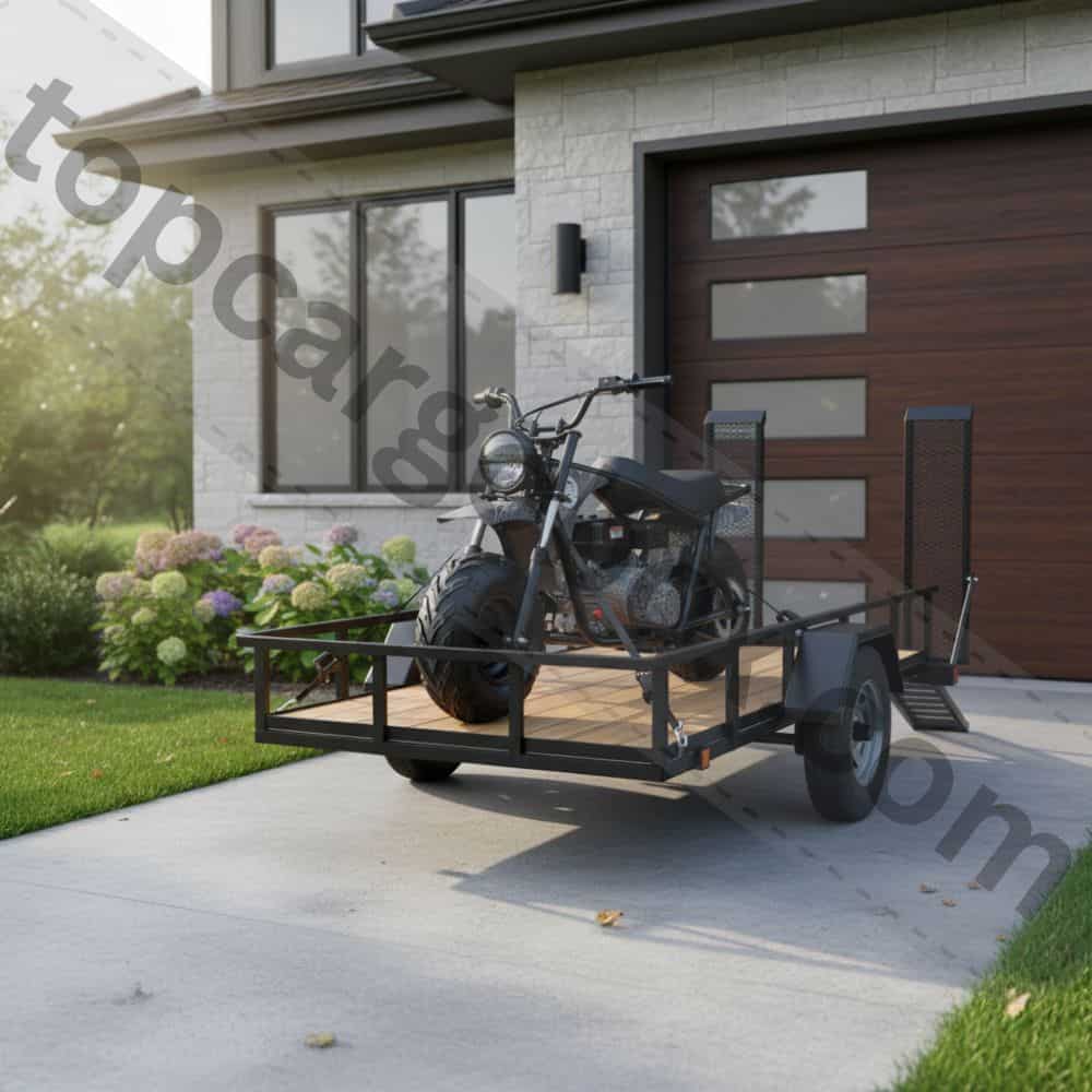 A parent points to the twist-grip throttle and rear disc brake, giving their teen a hands-on riding lesson in an empty, flat field.